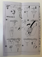 Instructions for hanging the chandelier.