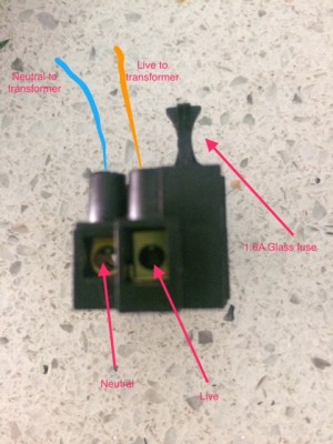 Terminals for the transformer