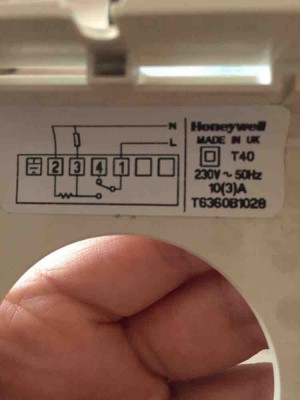 Honeywell T40 thermostat wiring diagram