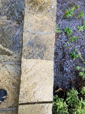 Pic of stone cleaned and a stone not cleaned.