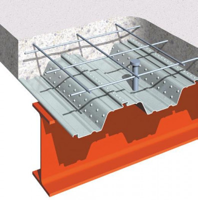 Composite Decking image courtesy of Comflor