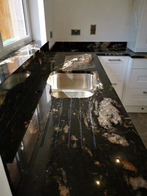 Cosmic black worktop